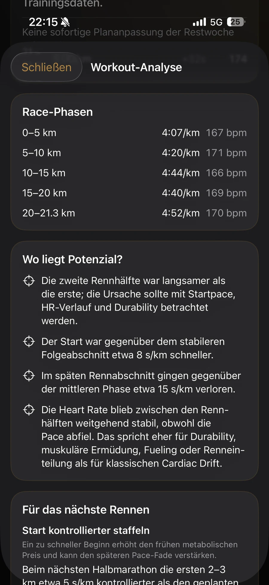 PACE CULTURE TRAIN Race-Phasen und Potenzialanalyse