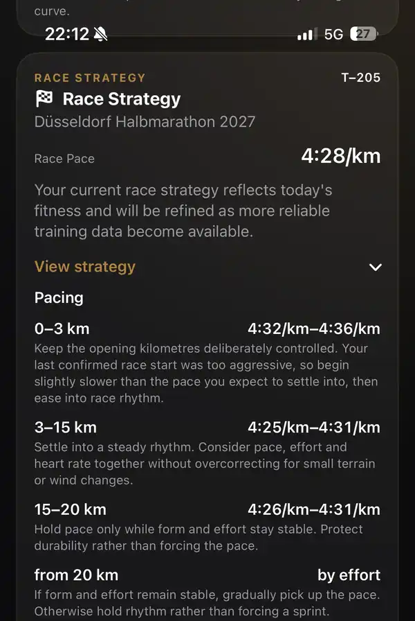 PACE CULTURE TRAIN Race Strategy